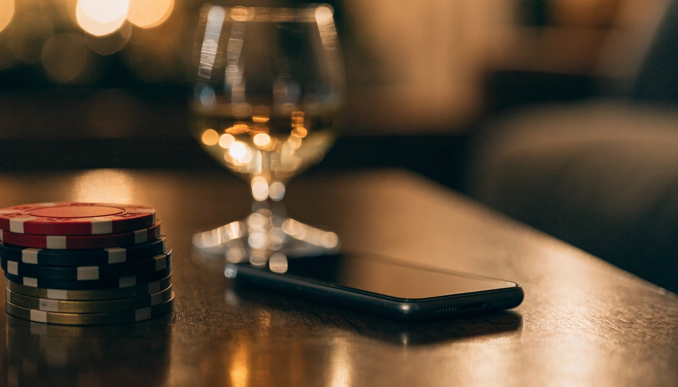 Telefon és zsetonok egy meleg hangulatú magyar lakásban